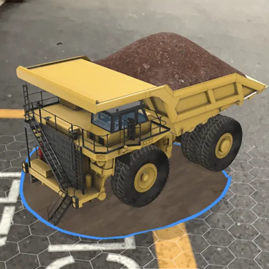 austin xr mixed reality 3d CGI dump truck application