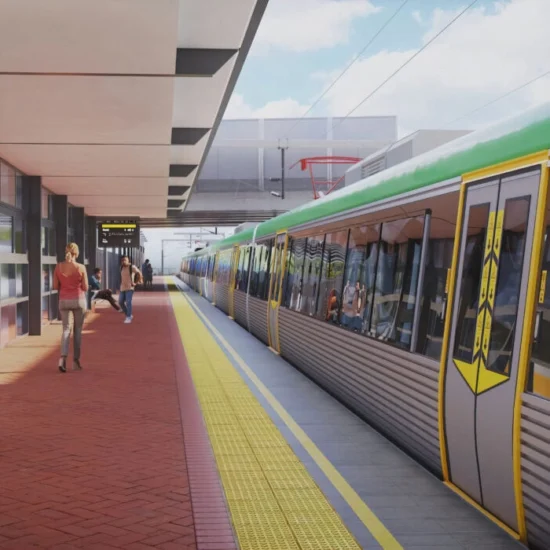 3d render metronet denny avenue train station visualisation