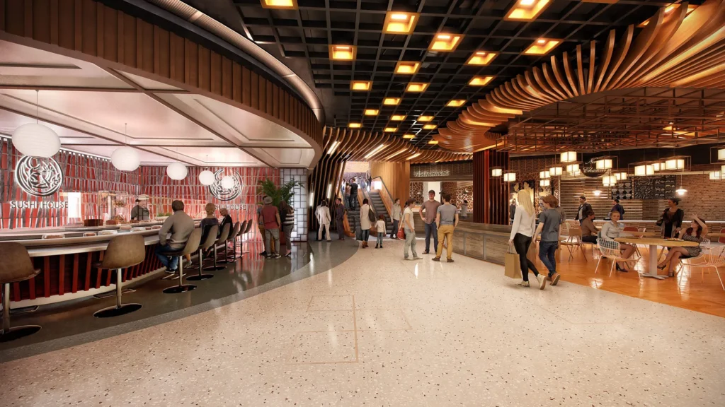 3d render cgi raine square view c