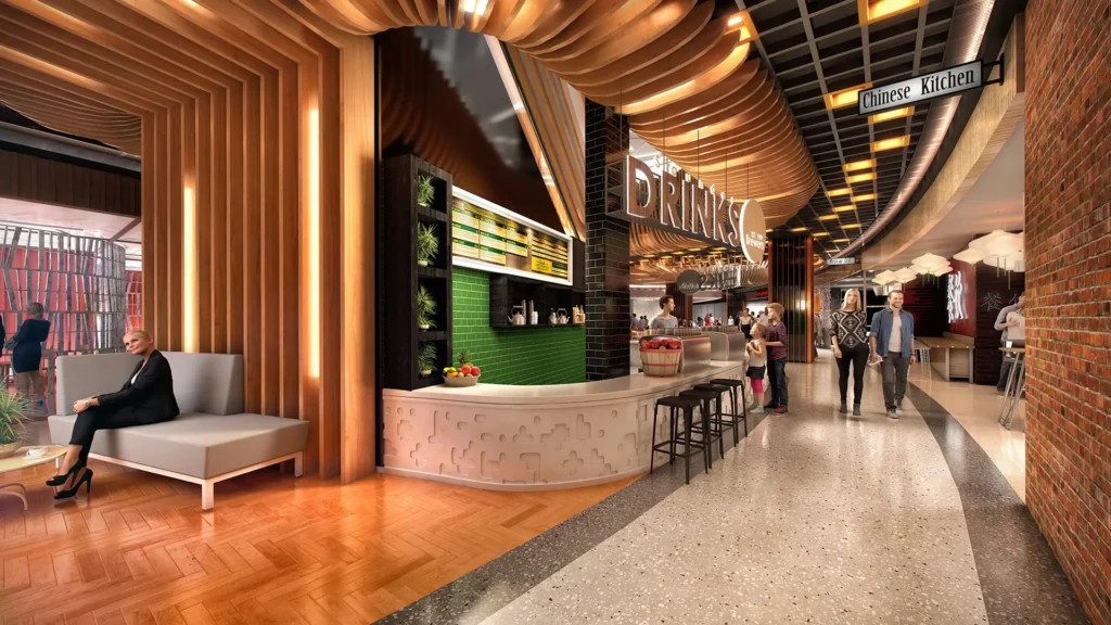 3d render cgi raine square view d