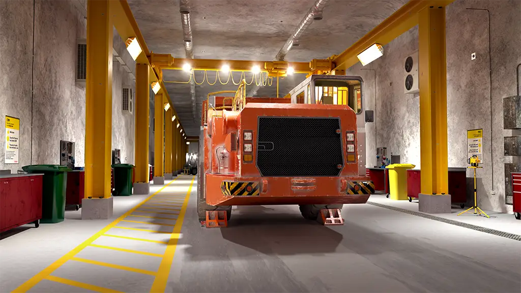 3d render mining CGI jadar vr virtual reality mining transport truck