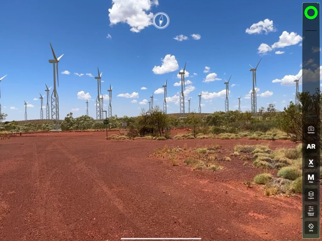 geaar augmented reality mobile app pilbarra wind turbines