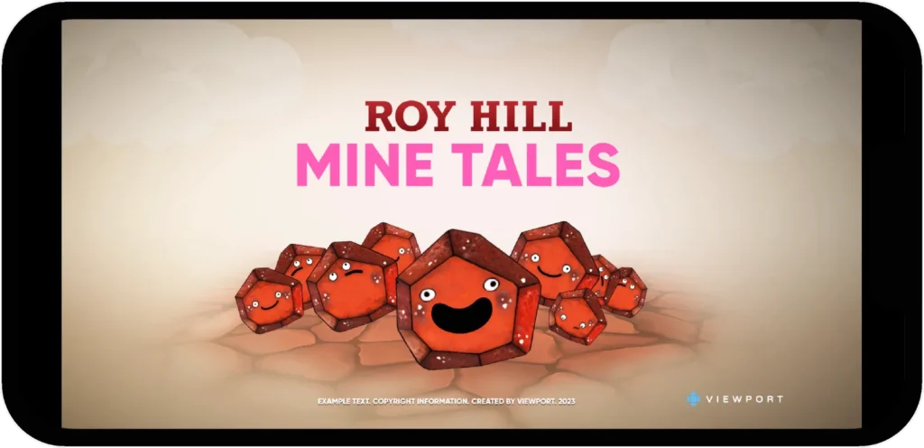 roy hill mine tales mobile application splash screen