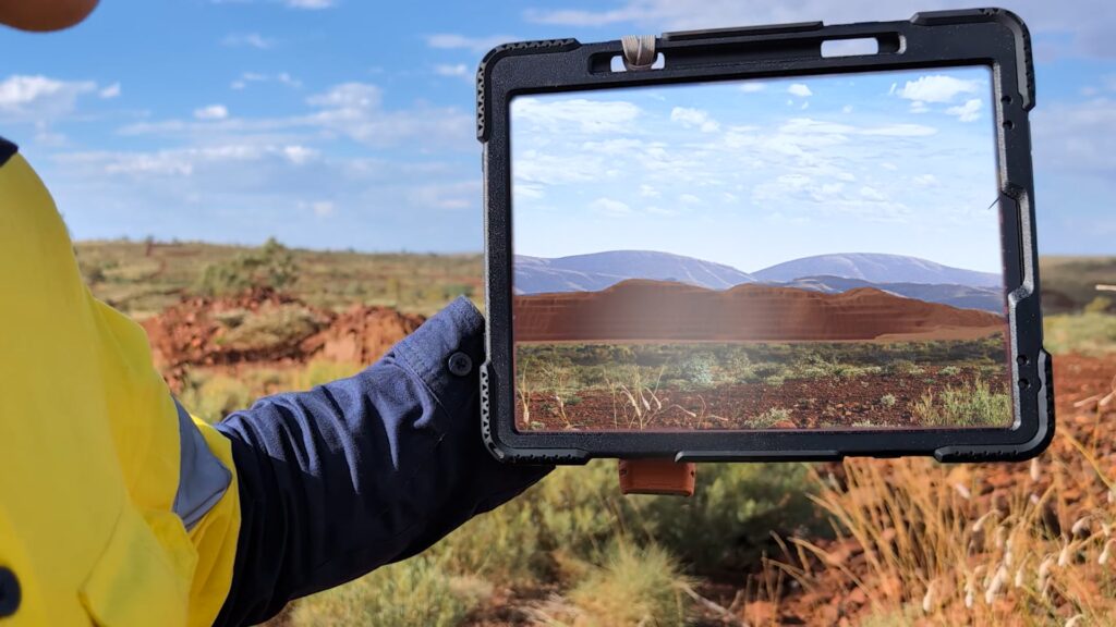 geaar augmented reality cody holding an ipad