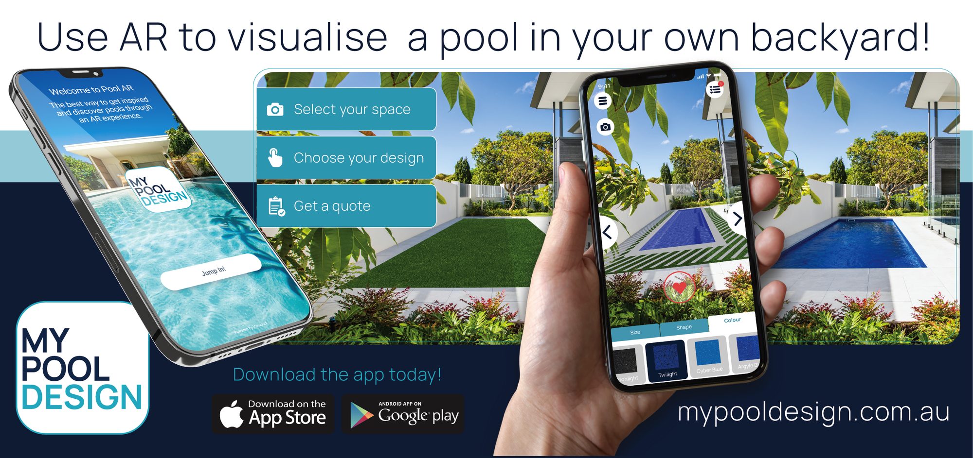 My Pool Design &ndash; Aquatic Leisure Technologies AR & Apps project by Viewport