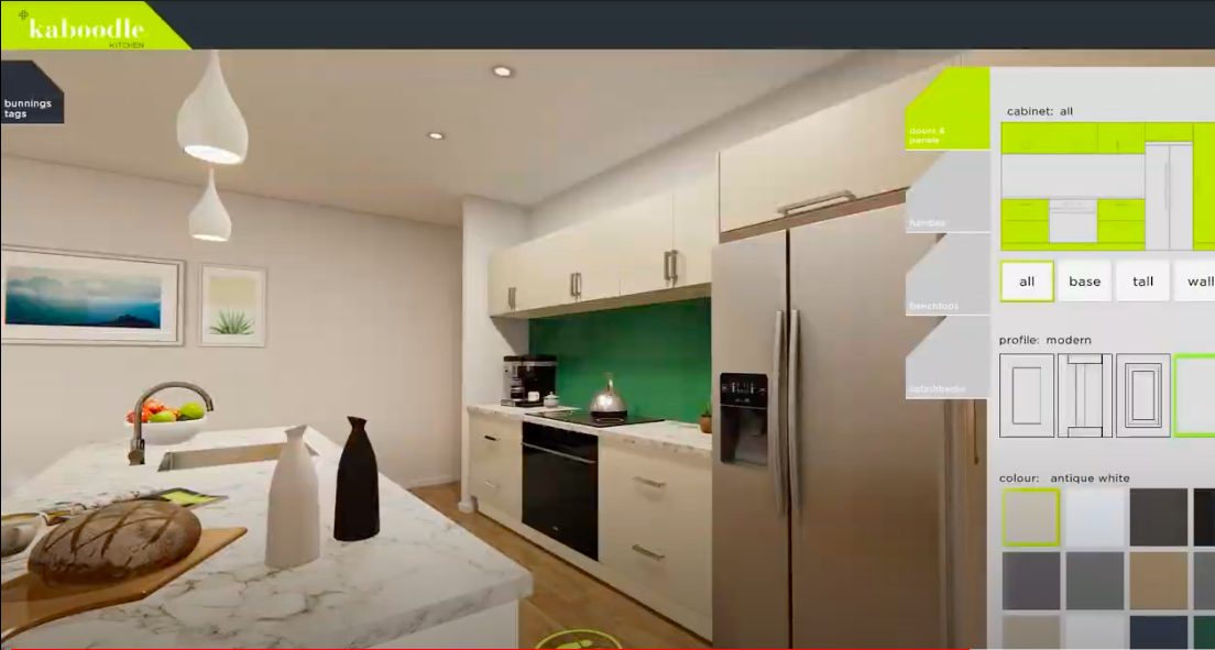 Interactive Kitchen Design Kiosk &ndash; Kaboodle | Bunnings Apps project by Viewport